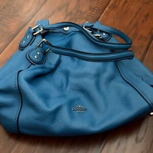 Coach Azure Leather Shoulder Bag